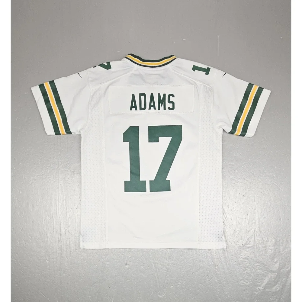 Nike Green Bay Packers NFL Football Jersey Youth Medium Davante Adams #17 White